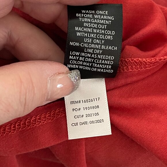 Torrid Classic Fit Raglan L/S Tee 3X I Was Not Made To Be Subtle Mineral Wash - Picture 5 of 5